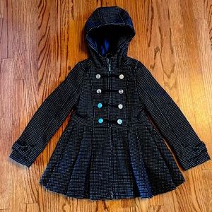 LOVE, LILAH Girls Wool Peacoat